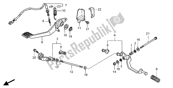 Todas las partes para Pedal de Honda ST 1300 2006