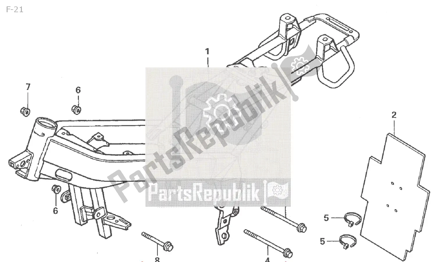 Todas as partes de F-21 do Honda NSR 50 2000