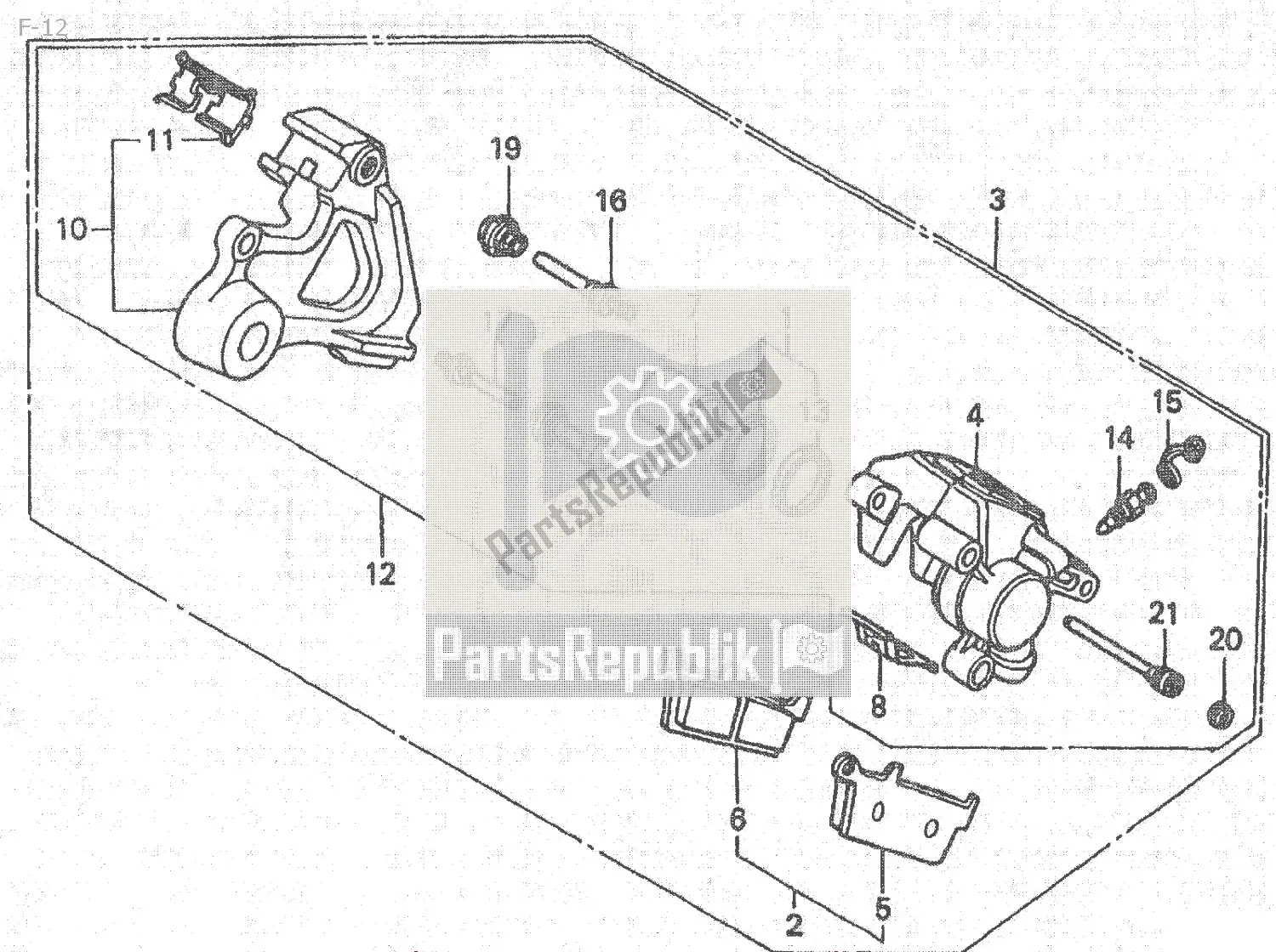 Todas las partes para F-12 de Honda NSR 80 1988