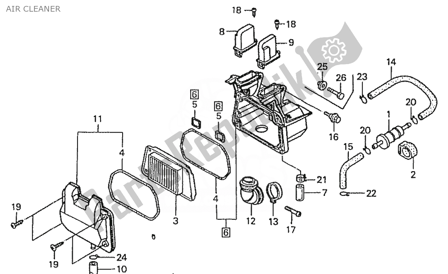 Todas las partes para Filtro De Aire de Honda ZN 110 Nice 1950 - 2023