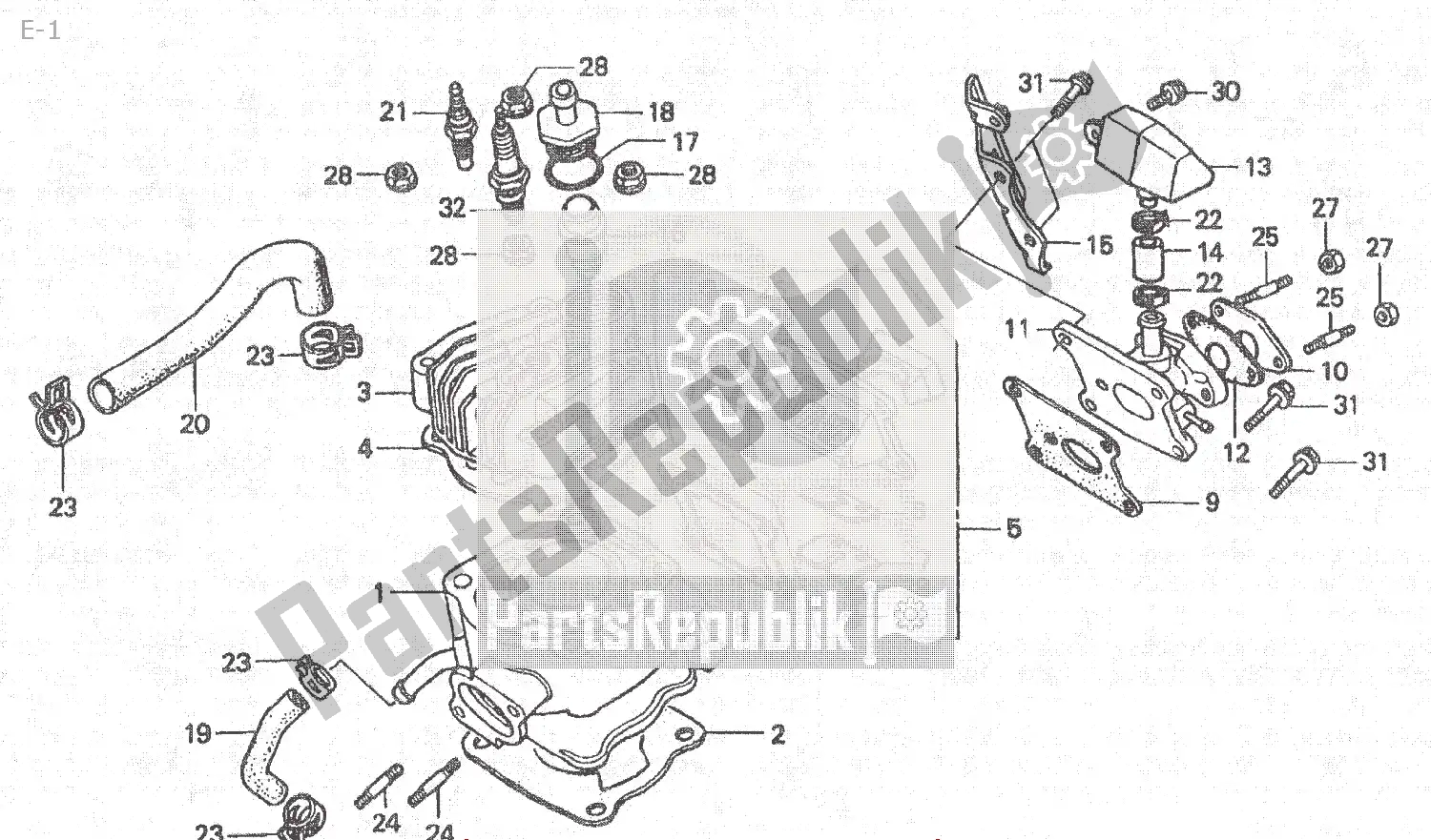 Tutte le parti per il E-1 del Honda NSR 80 1988