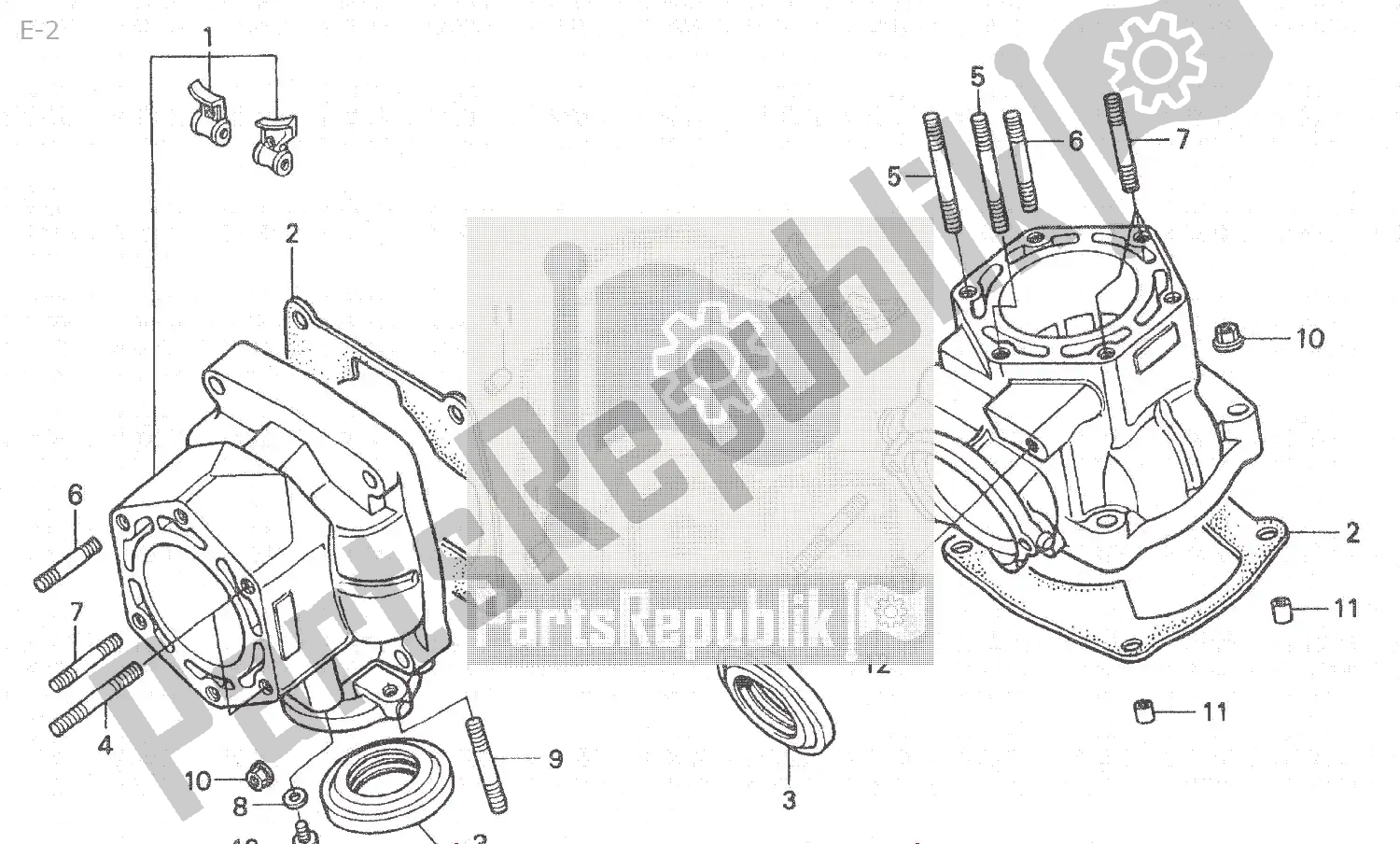 Todas las partes para E-2 de Honda NSR 250 1986