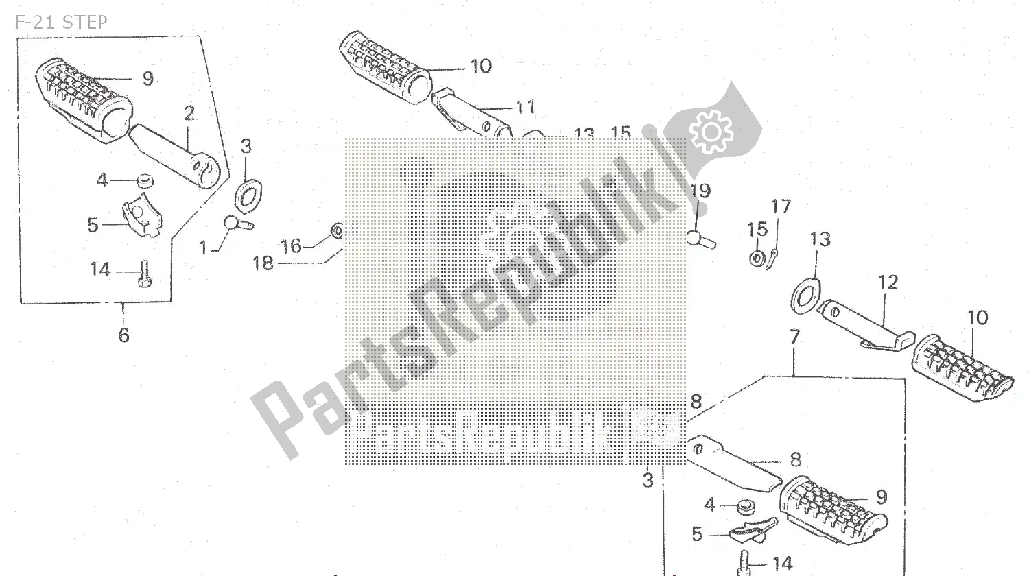 Wszystkie części do F-21 Step Honda MBX 125 1984