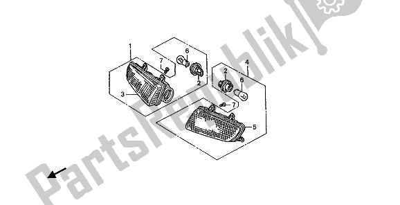 Todas las partes para Guiño de Honda ST 1100A 1992