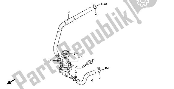 Toutes les pièces pour le Soupape D'injection D'air du Honda FJS 600D 2006