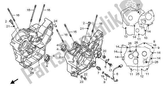 Tutte le parti per il Carter del Honda NT 700 VA 2006