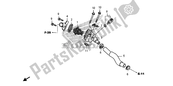 Todas las partes para Termostato de Honda NC 700 SD 2013