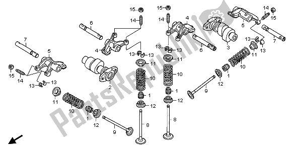 All parts for the Camshaft & Valve of the Honda XL 700V Transalp 2009