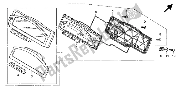 Wszystkie części do Metr (mph) Honda VTR 1000 SP 2006