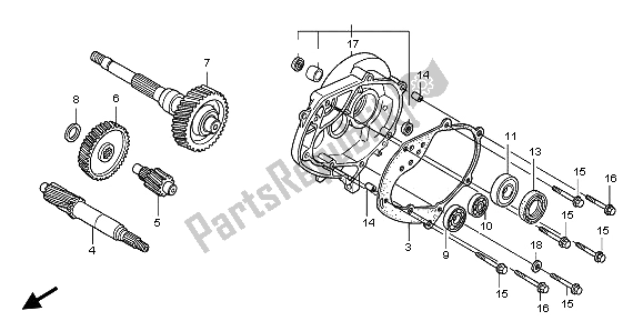 All parts for the Transmission of the Honda SH 150D 2009