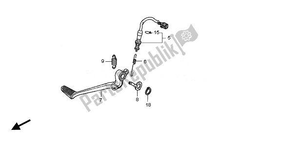 Todas las partes para Pedal de Honda VFR 1200 FD 2011