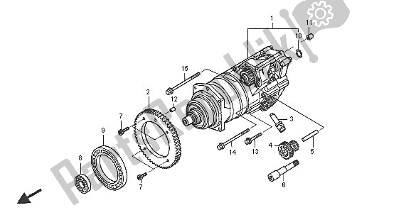 Toutes les pièces pour le Hondamatic du Honda TRX 400 FA Fourtrax Rancher AT 2005