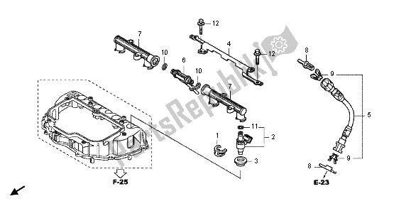 All parts for the Injector of the Honda CBR 1000 RA 2012