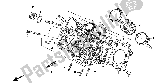 Todas las partes para Cabeza De Cilindro de Honda NC 700S 2013