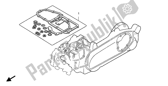 All parts for the Eop-2 Gasket Kit B of the Honda FJS 600A 2006