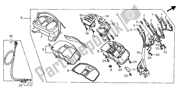 Tutte le parti per il Metro (eu) del Honda CB 500S 2002