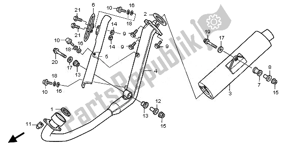 Tutte le parti per il Silenziatore Di Scarico del Honda CBR 125 RW 2010