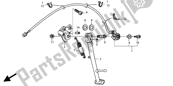 Tutte le parti per il In Piedi del Honda CBR 600 RA 2012