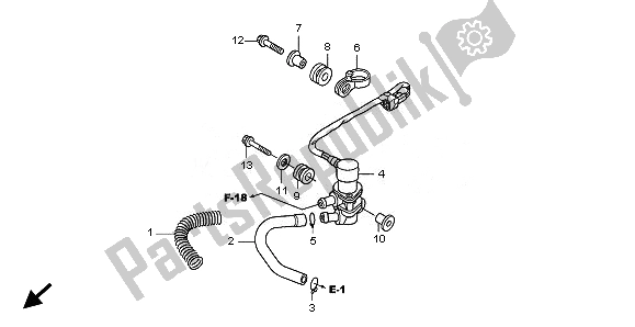 Todas las partes para Válvula De Solenoide de Honda SH 125R 2010