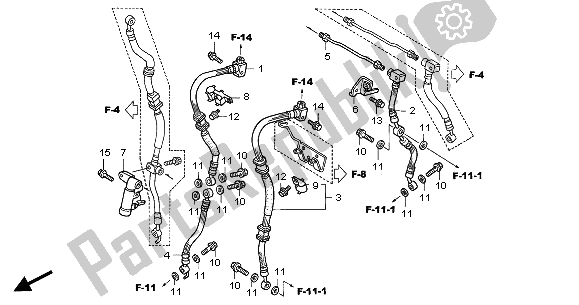 All parts for the Delay Valve of the Honda VFR 800 FI 2001