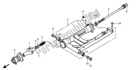 Todas las partes para Basculante de Honda GL 1500A 1996