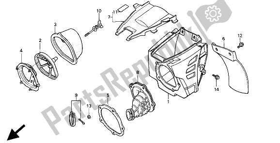 Todas las partes para Filtro De Aire de Honda CR 500R 1994