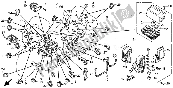 Todas las partes para Arnés De Cables de Honda GL 1800 2010