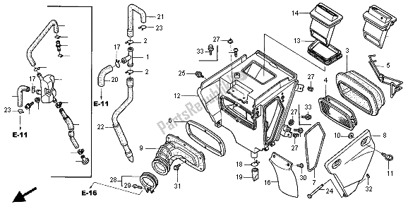 Wszystkie części do Od? Wie? Acz Powietrza Honda XR 250R 1996