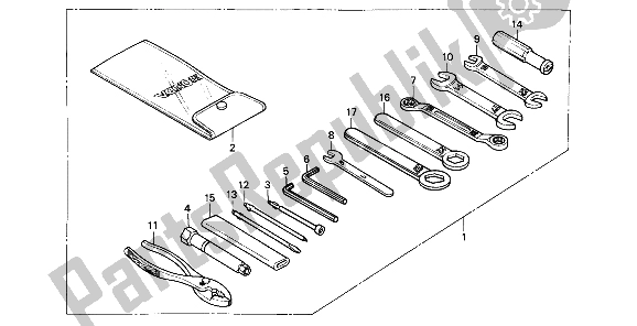 Todas las partes para Herramientas de Honda CBR 1000F 1989