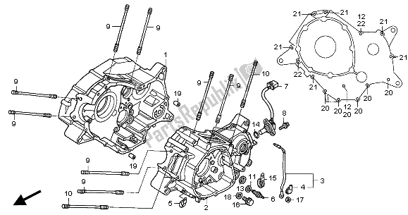 Todas as partes de Bloco Do Motor do Honda VT 125C2 2001