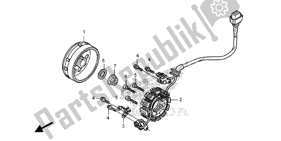 Wszystkie części do Generator Honda CRF 250R 2014