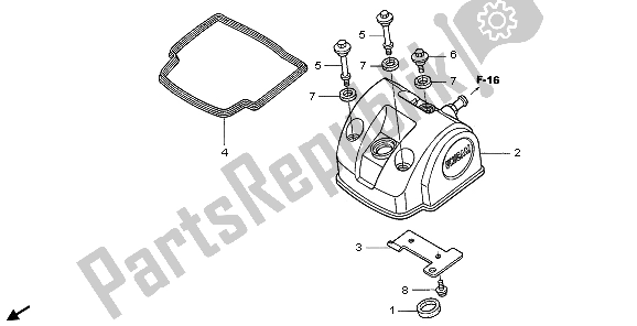 Wszystkie części do Cylinder Honda CRF 450X 2006