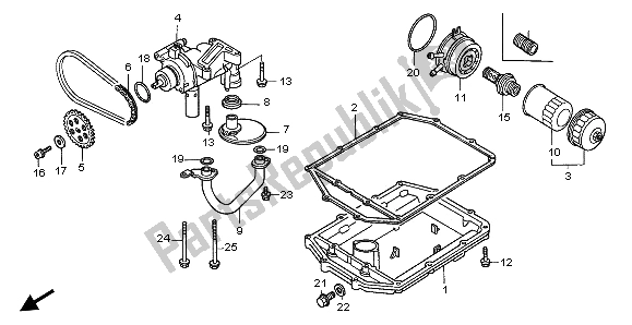 Todas las partes para Bomba De Aceite de Honda ST 1100 1995