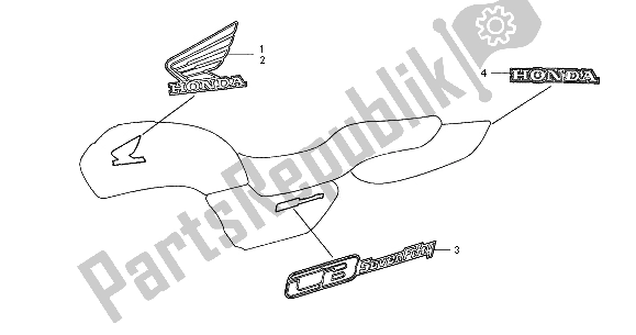 Toutes les pièces pour le Marque du Honda CB 750F2 2001