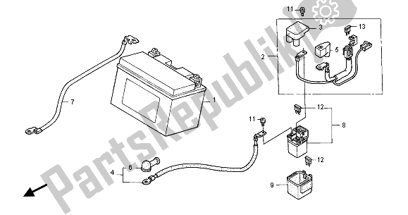 Tutte le parti per il Batteria del Honda CBR 600 FR 2001