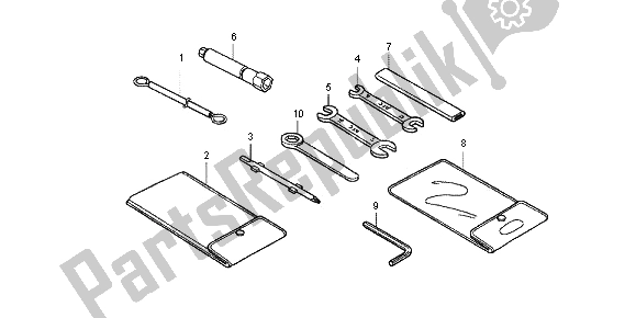 All parts for the Tool of the Honda CBR 125R 2012