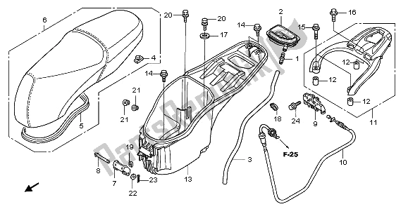 Todas las partes para Asiento Y Caja De Equipaje de Honda PES 125 2012