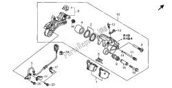 pinza de freno trasero y sensor de velocidad