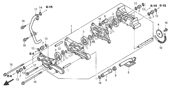 Toutes les pièces pour le La Pompe à Huile du Honda TRX 650 FA Fourtrax Rincon 2005