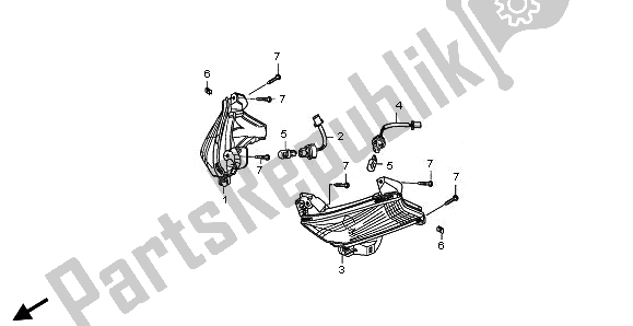 Todas las partes para Guiño de Honda FJS 400A 2010