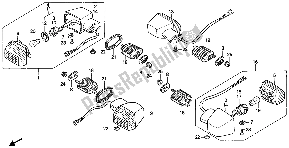 Todas las partes para Guiño de Honda CBR 900 RR 1992