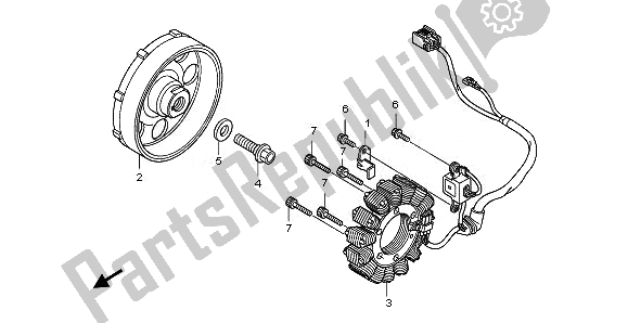 Todas las partes para Generador de Honda CBR 1000 RR 2008