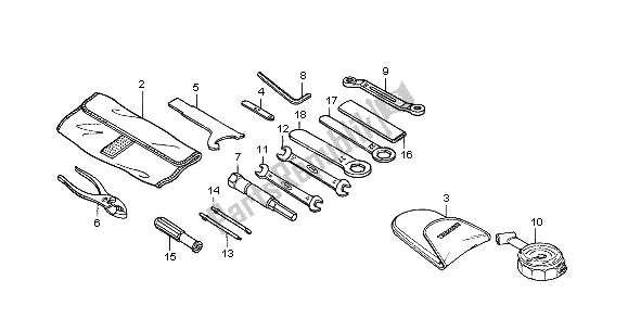 Tutte le parti per il Utensili del Honda CBR 600F 2003