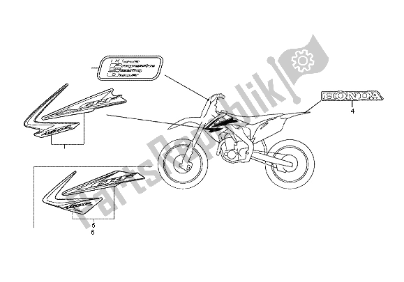 Toutes les pièces pour le Marque du Honda CRF 450R 2012