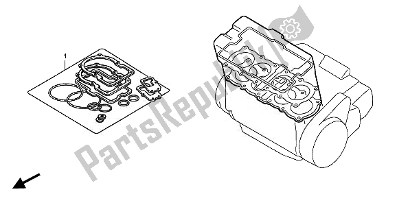 All parts for the Eop-1 Gasket Kit A of the Honda CBR 1000 RA 2011