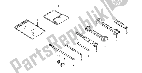 Todas las partes para Herramientas de Honda PES 150 2009