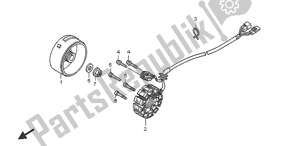 Todas las partes para Generador de Honda CRF 450X 2005