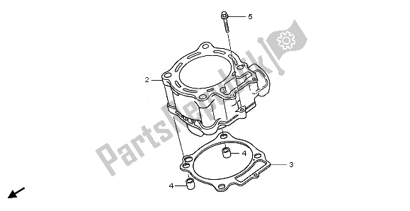 Alle onderdelen voor de Cilinder van de Honda CRF 250X 2011