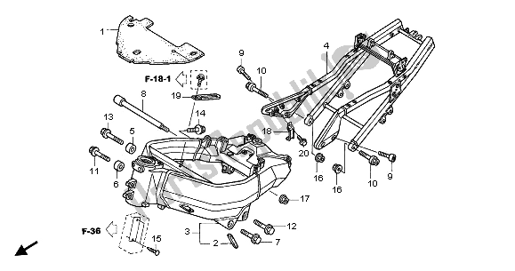 All parts for the Frame Body of the Honda CBR 900 RR 2003