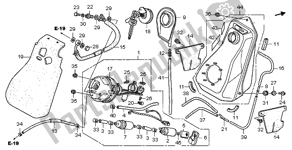 Wszystkie części do Zbiornik Paliwa Honda FJS 400A 2010